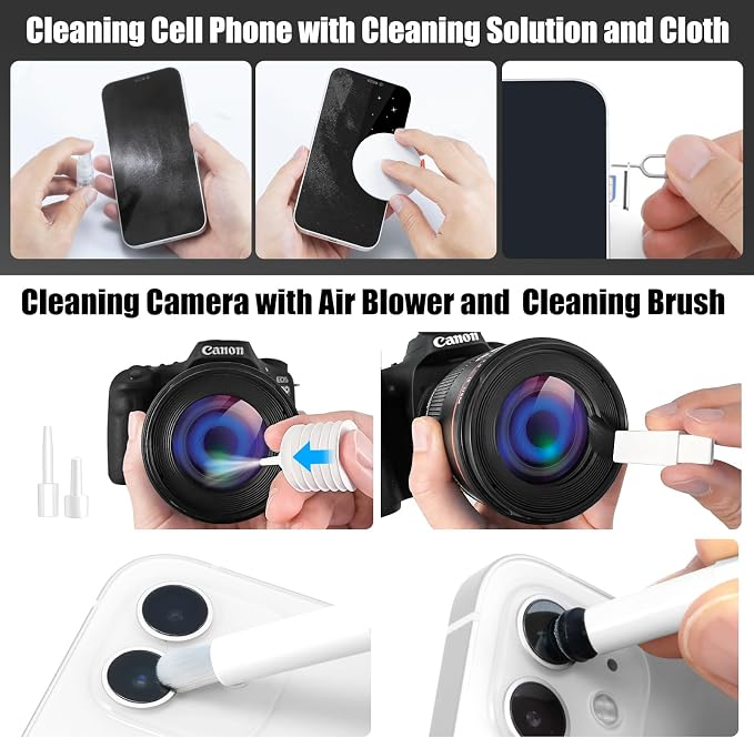 walrfid 2pcs White Pink Computer Keyboard Cleaner Kit, Laptop Screen Cleaning - Image 4