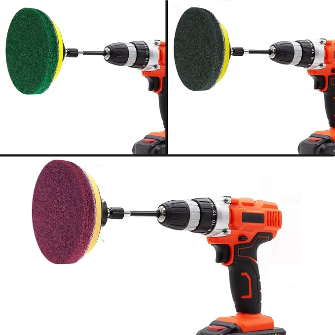 Power Scrubber Pads Drill Attachment, GOH DODD 26 Pieces 4 Inch Headlight - Image 7