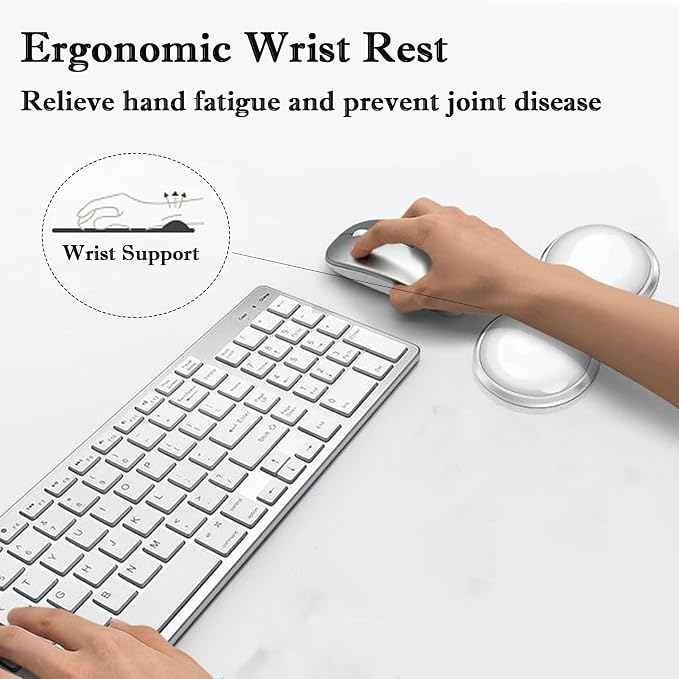 Mouse Wrist Rest Pad, 5.71" Ergonomic Cool Silicone Gel Wrist Support Pad - Image 2