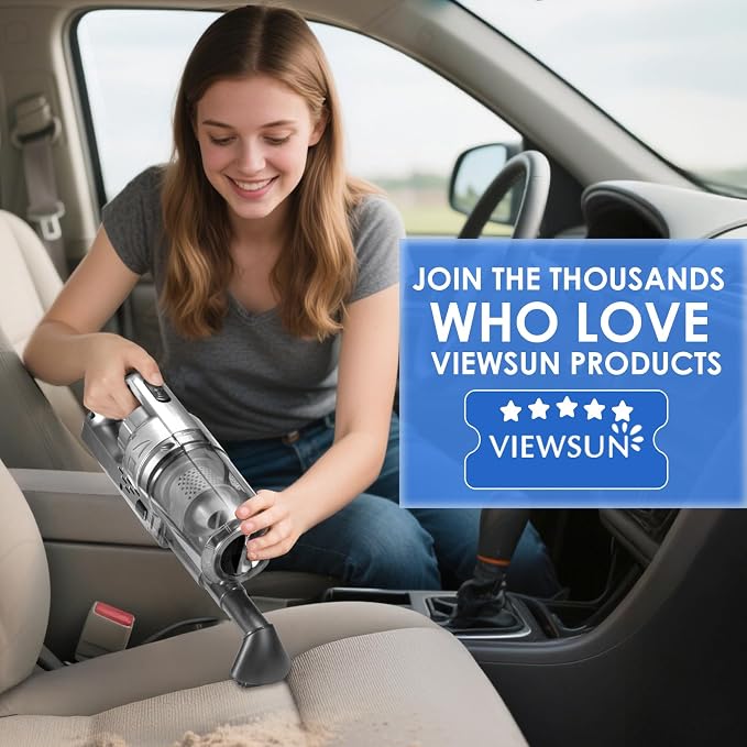 Viewsun Car Cleaning Kit, Detailing Brush Set, Windshield Cleaner, Cleaning Gel - Image 8