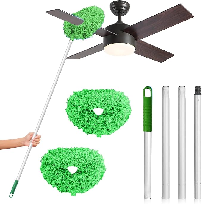 DRQ Ceiling Fan Cleaner Duster, 2 Pack Reusable Microfiber Duster by DRQ