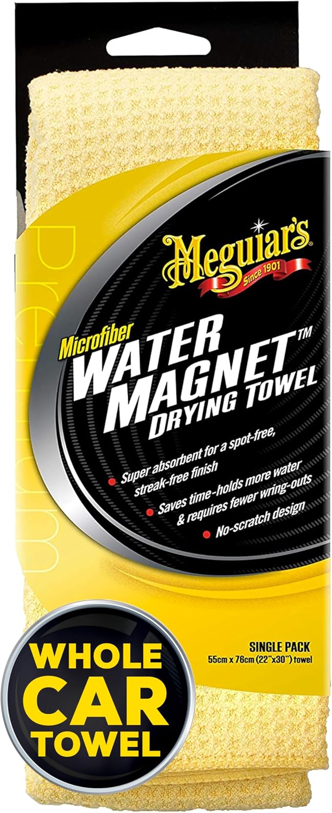 Meguiar's Water Magnet Microfiber Drying Towel, Premium Car Wash Microfiber by Meguiars
