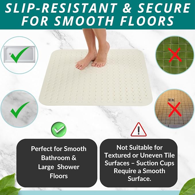 ENKOSI Extra Large Square Non Slip Shower Mat - Image 5