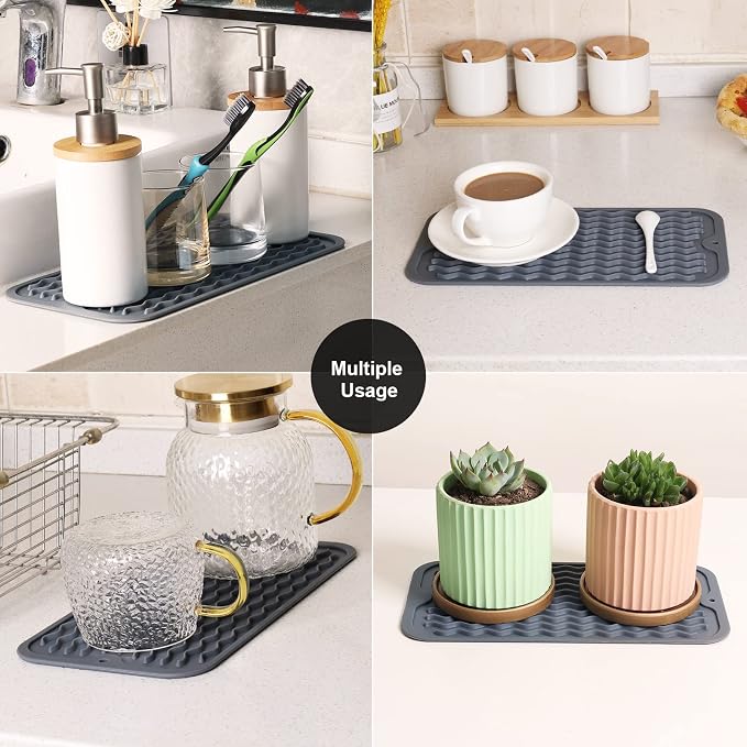 ZLR 2 Pcs Silicone Dish Drying Mats - Image 7
