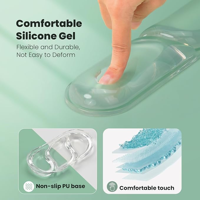 TECKNET Clear Gel Wrist Rest for Computer Keyboard, Ergonomic Gel Keyboard - Image 6