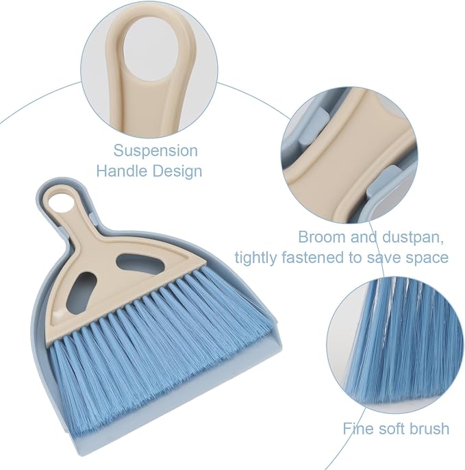 Mini Dustpan and Brush Set Portable Small Broom - Image 6
