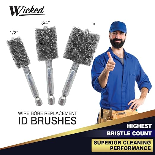 WICKED Professional ID Copper Tube Pipe Cleaner Replacement Brushes) - Image 4