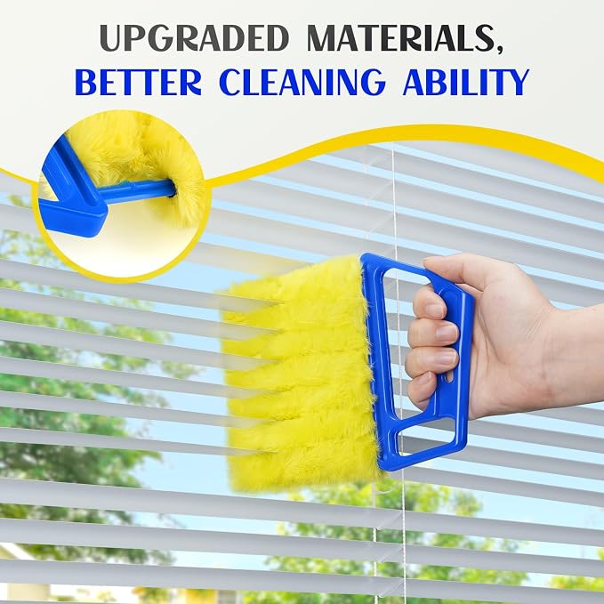2025 Upgrade 2PCS Blind Cleaner Duster Tool, Window Blinds Cleaner Microfiber - Image 2