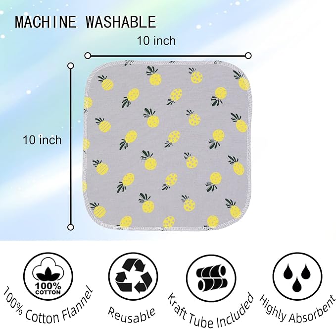 Paperless Towels Roll Washable Cotton Cloth, Reusable Paper Towels - Image 4
