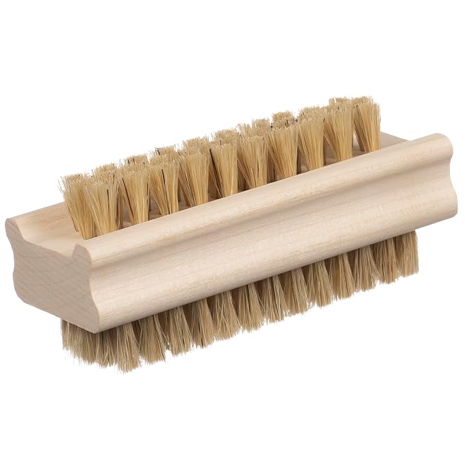 Konex Non-Slip Wooden Two-Sided Nail Brush by Konex