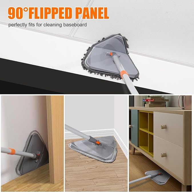 Wall Cleaner Mop with Long Handle 82 Inches, 3-in-1 Ceiling Cleaning Tool - Image 5