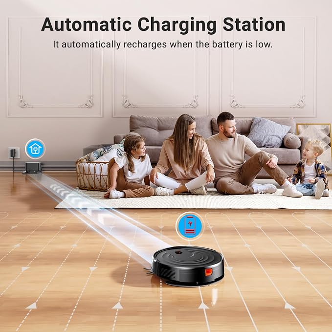 Robot Vacuum and Mop Combo, Robotic Vacuum Cleaner 5000Pa Strong Suction 130 - Image 6