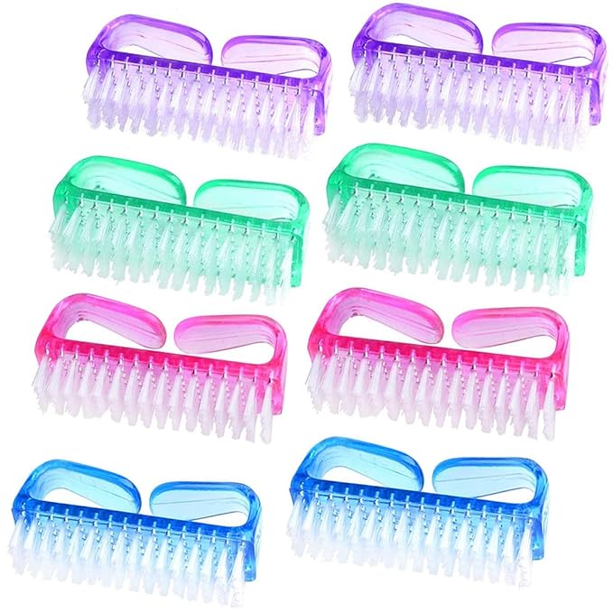 Handle Grip Nail Brush, Nail Cleaning Brushes Pedicure Scrubbing tool, Toes by MODENGKONGJIAN