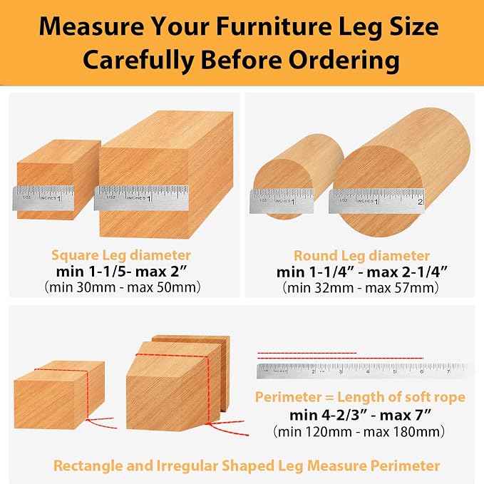 24 Pcs Extra Large Chair Leg Floor Protectors, Silicone Chair Leg Protectors - Image 2