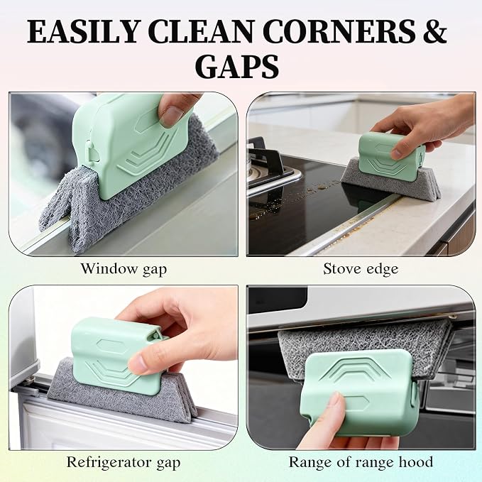 Magic Window Track Cleaner, Upgraded Handheld Window Groove Cleaning Brush - Image 2