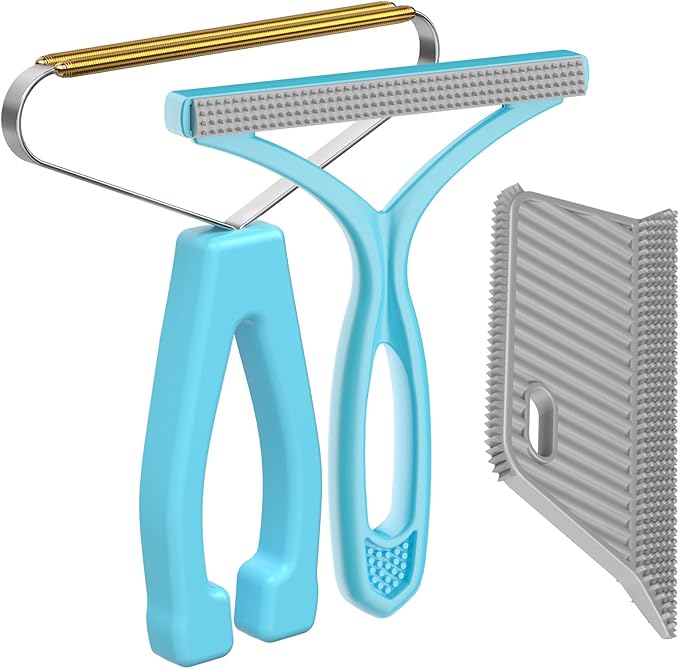 Lint Remover 3-Pack, Lint Shaver Cleaner Pro, Carpet Rake, Lint Brush, Fur by SOCCSO