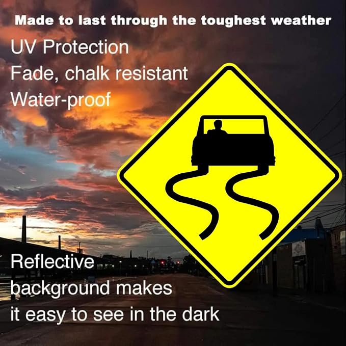 Municipal Supply & Sign Co 24 x 24 Slippery When Wet Sign - Image 3