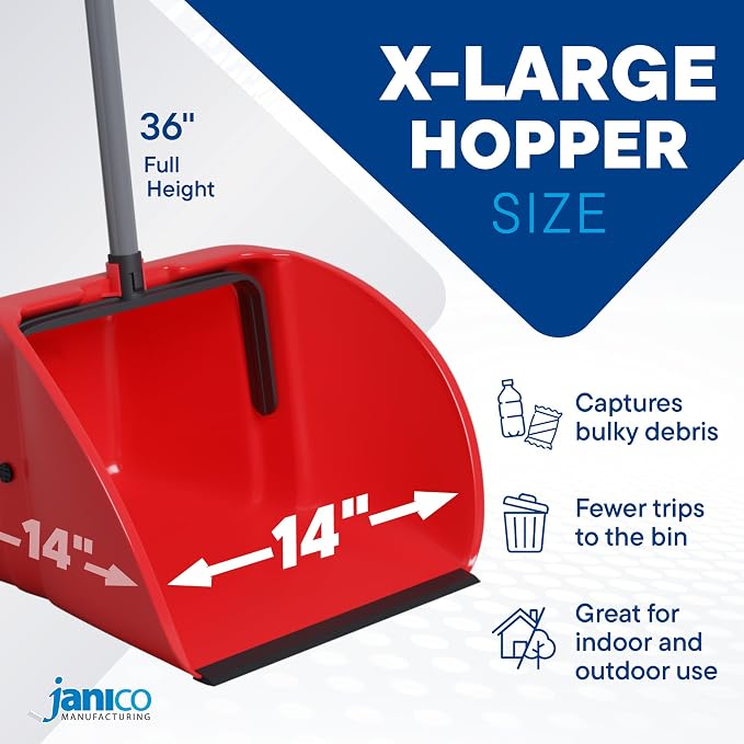Janico Tall Commercial Dust Pan - Image 3