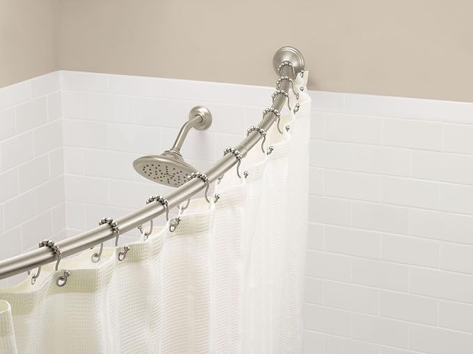 Moen Brushed Nickel Shower Curtain Rings - Image 5