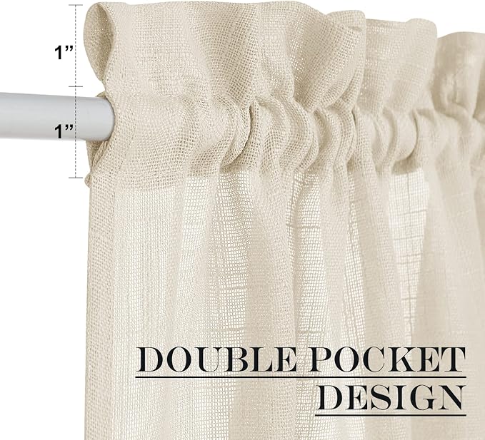 NICETOWN Sidelight Door Curtains 72 Inches Long - Image 5