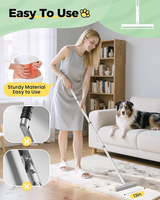 Carpet Rake for Pet Hair Removal Tool - 4 in 1 Pet Hair Remover Kit for Dog Cat - Image 4