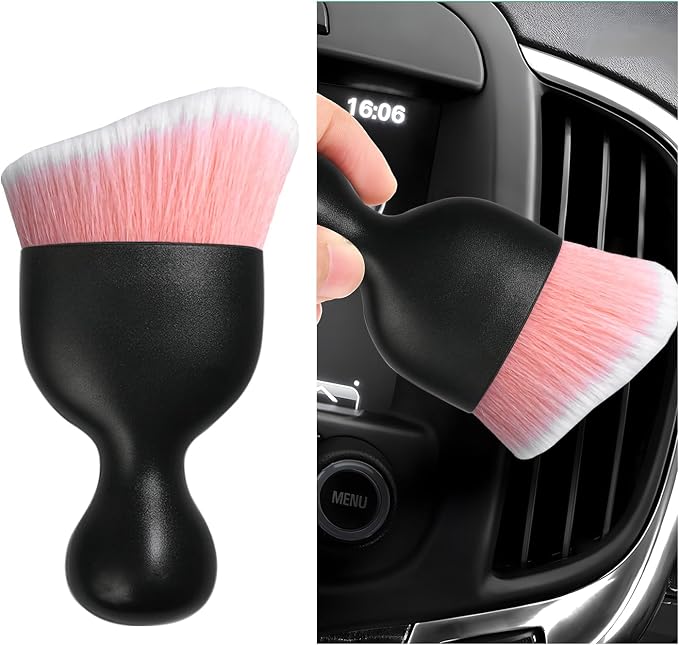 Car Interior Dust Brush, Soft Scratch Free Auto Detailing Brushes, Universal by Dickno