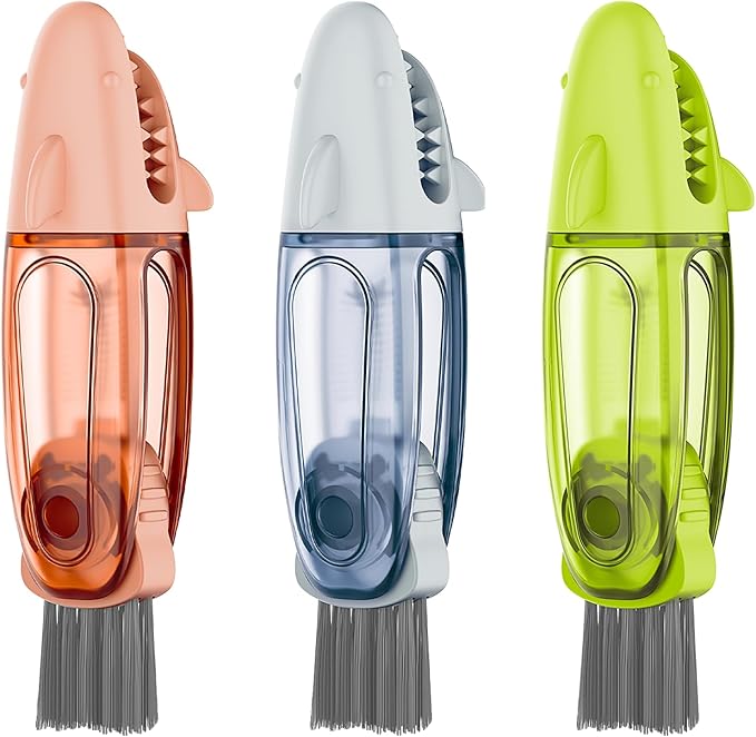 3 in 1 Multifunctional Cup Lid Cleaning Brush, Cup Crevice Cleaning Tools by Cleangor