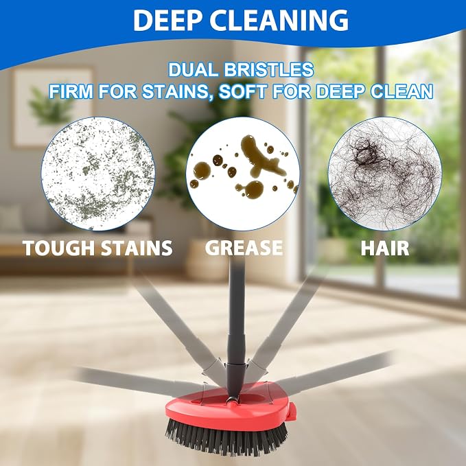 Upgraded Spin Mop Replacement Scrub Brush Heads Compatible - Image 5