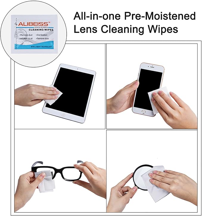 Pre-Moistened Lens Wipes ALIBEISS Screen Wipes - Image 5