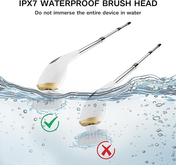 Electric Spin Scrubber Cordless Shower Cleaning Brush - Image 6