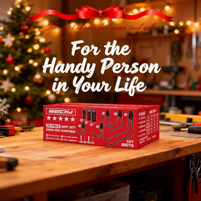 20 Pack Heavy Duty Garage Storage Hooks - Image 9
