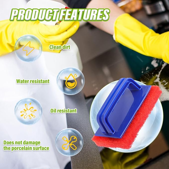 5 Pack Electric Cleaning Brush Pad Kitchen Bathroom Household Cleaning Pad - Image 6