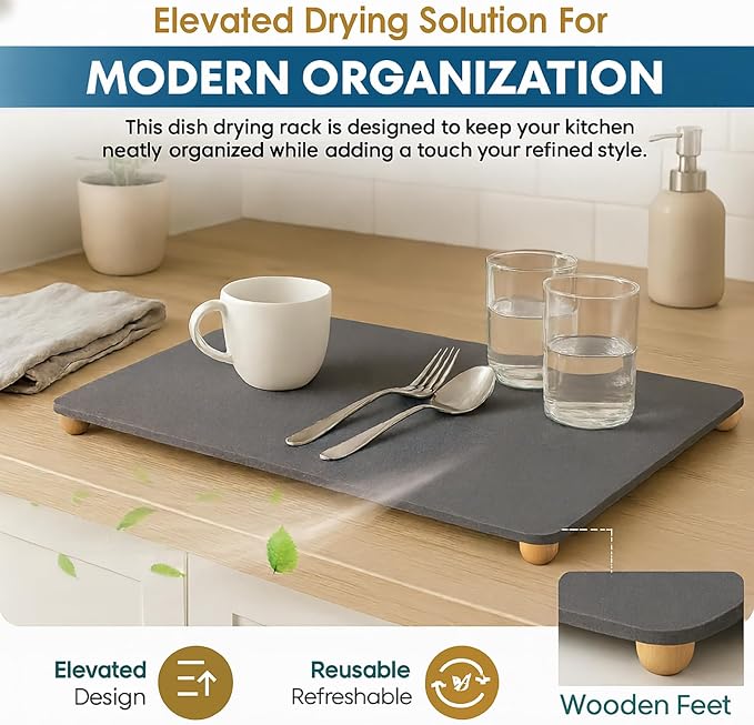 Stone Drying Mat for Kitchen Counter - Image 5