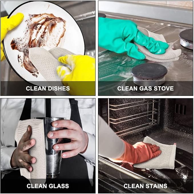 Nialnant 6 Pack Dish Cloths, Soft Absorbent Quick Drying Dish Towels - Image 5