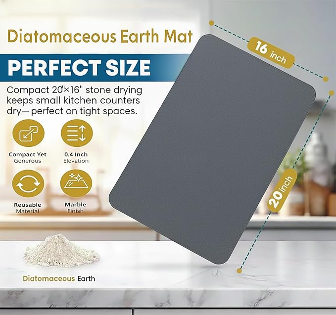 Stone Drying Mat for Kitchen Counter - Image 5