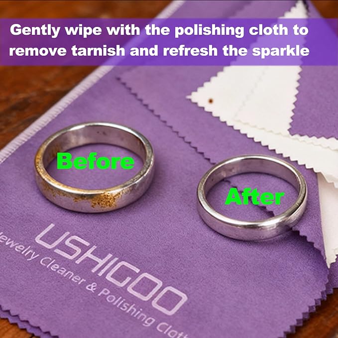 Jewelry Cleaning & Polishing Cloth, Non-Toxic Eco Friendly, Jewelry Cleaner - Image 2