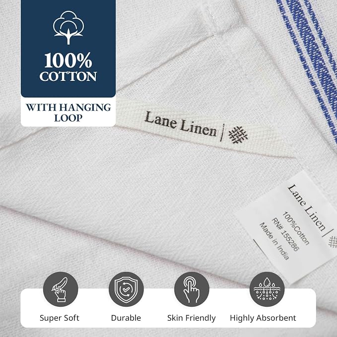 LANE LINEN Kitchen Towel Set- 12 Pack 14"x25" Dishtowels - Image 8