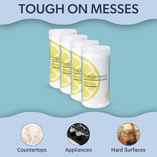 happimess WPE1002A-4SET All-Purpose Cleaning Wipes, Heavy Duty Multi-Surface - Image 5