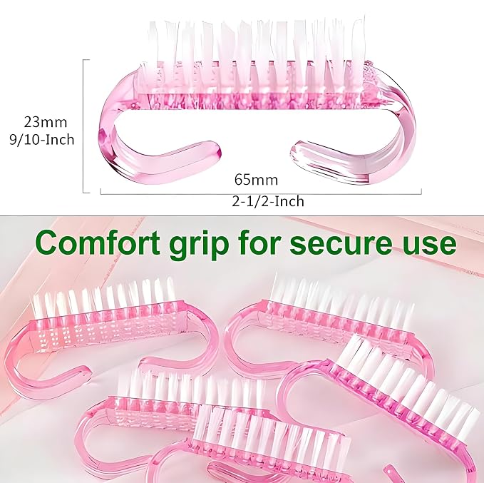 24-Pack Handle Grip Nail Brush, Fingernail Scrub Cleaning Brushes - Image 6