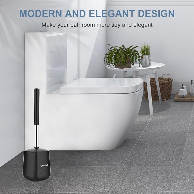 SetSail Silicone Toilet Bowl Brush and Holder Automatic Toilet Brushes - Image 7