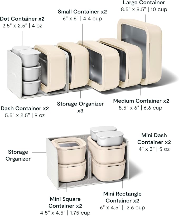 Caraway 25pc Glass Food Storage Set - Image 3