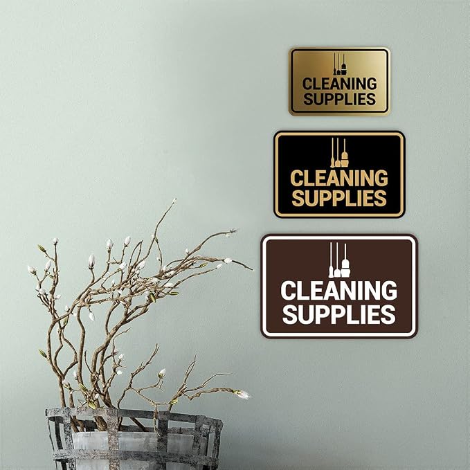 Signs ByLITA Classic Framed Cleaning Supplies Sign - Image 5