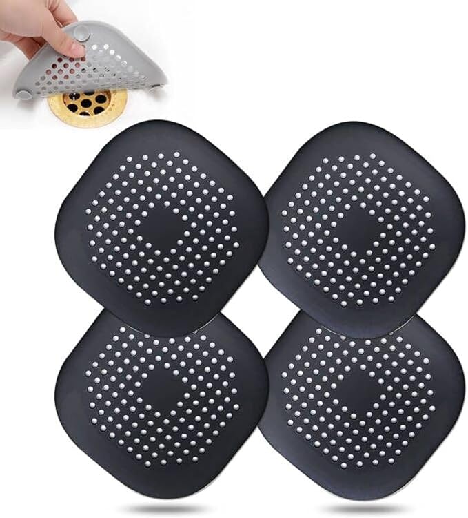Hair Drain Catcher, Square Drain Cover by Bovinde