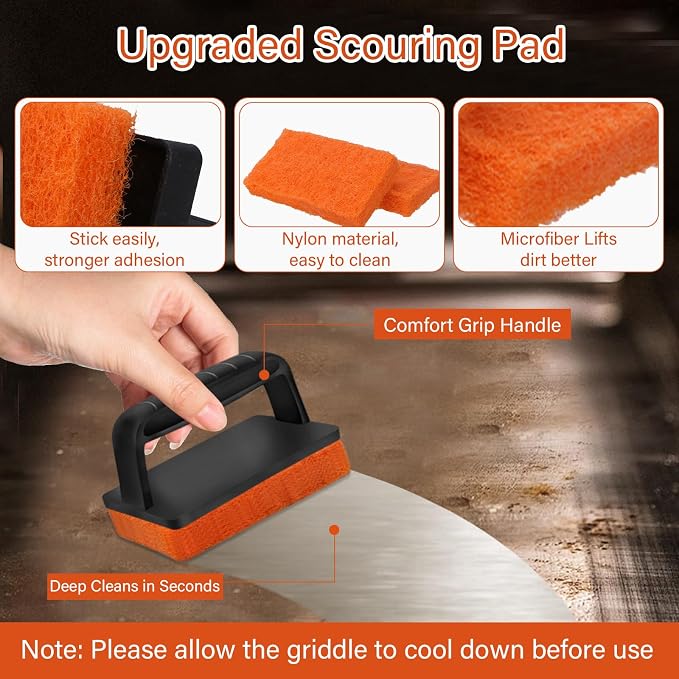 10 Pieces Griddle Cleaning Kit for Blackstone & More - Image 4