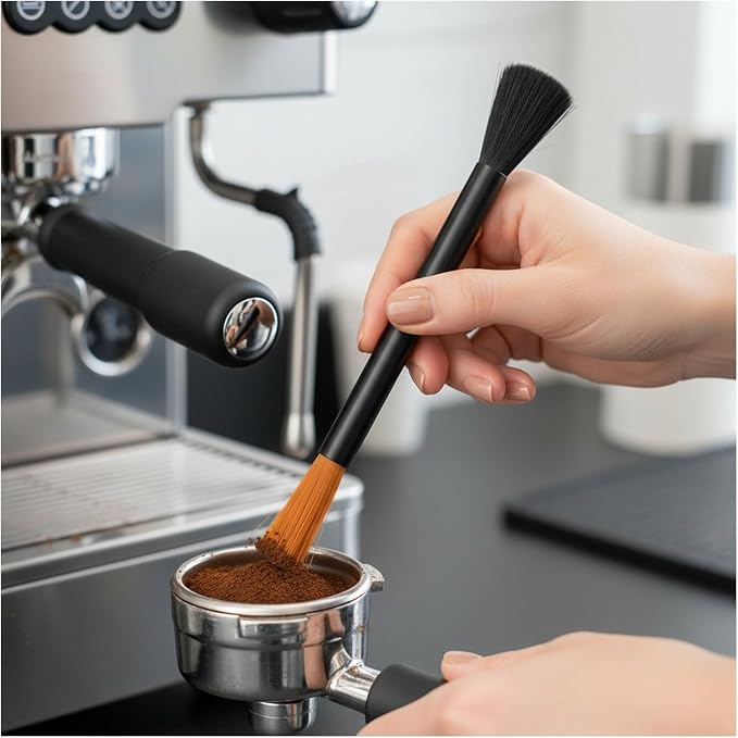 Coffee Grinder Cleaning Brush, Double Head Espresso Brush, Barista Dusting - Image 5