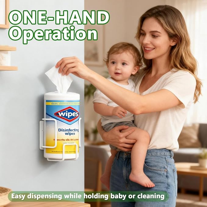 Wall-Mount Wipes Holder, Wipes Dispenser - Image 6