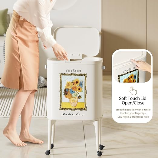MRBIN Metal Kitchen Trash Can - Image 5