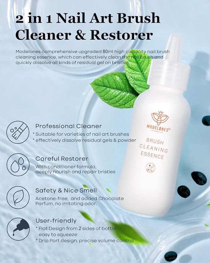 Modelones Nail Art Brush Cleaner & Restorer - Image 2