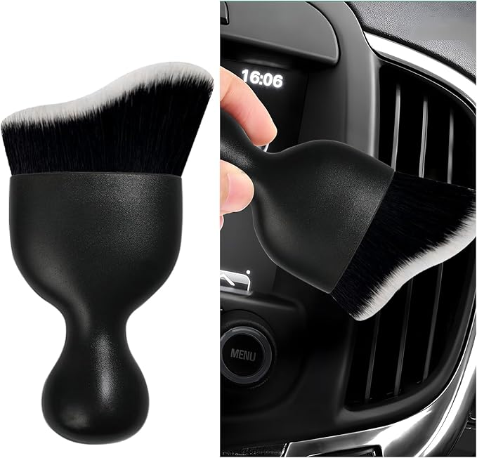 Car Interior Dust Brush, Soft Scratch Free Auto Detailing Brushes, Universal by Dickno