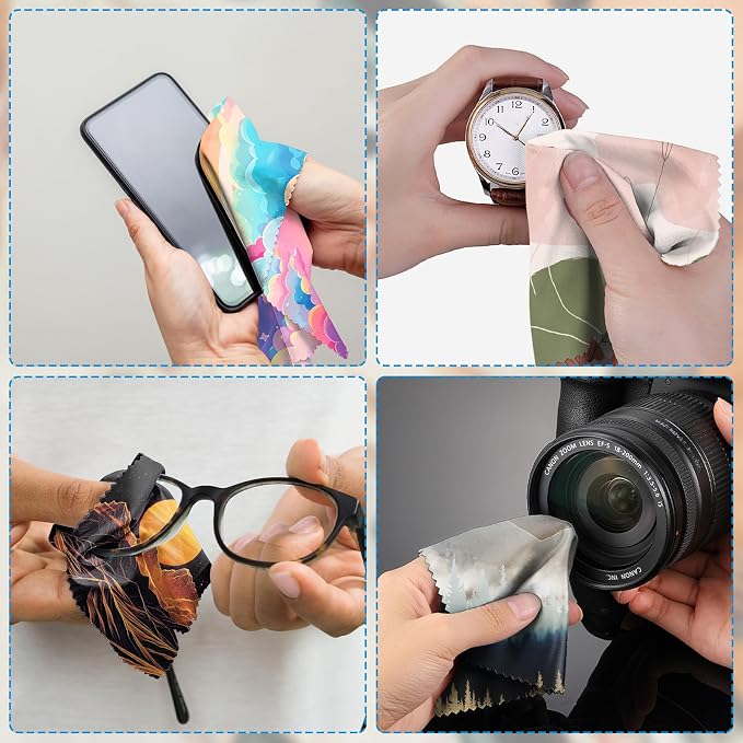 6 PCS Glasses Cleaning Cloth Eyeglass Lens Cleaning Cloth Eyeglasses Wipes - Image 6